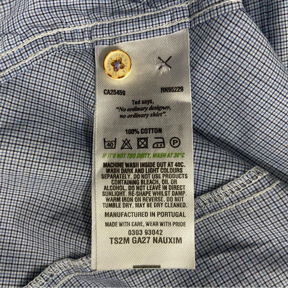 TED BAKER - Blue Collar Shirt - Picture 6 of 7